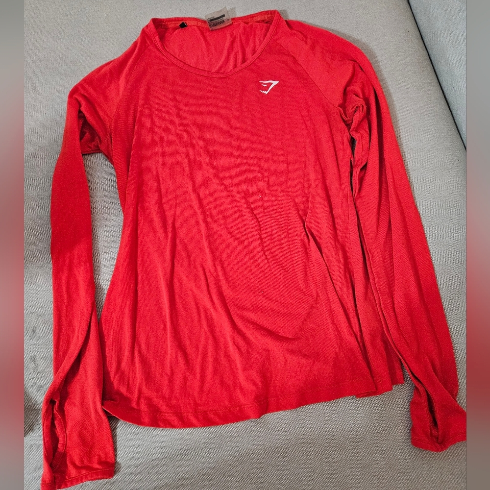 Red Gymshart Longsleeve Pullover